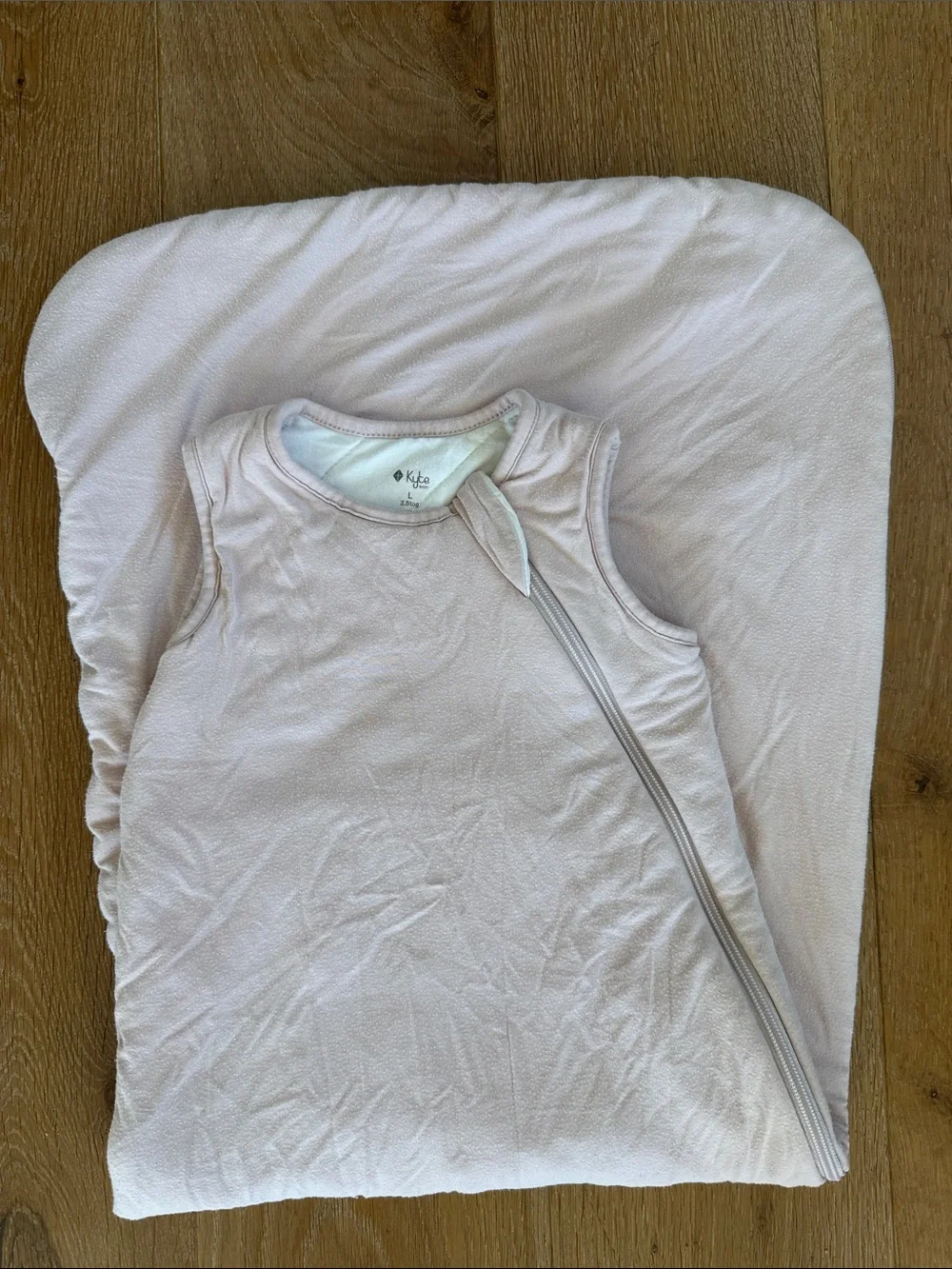 Kyte BABY Cozy Sleeveless Sleep Sack in Muted Pink Size L TOG 2.5